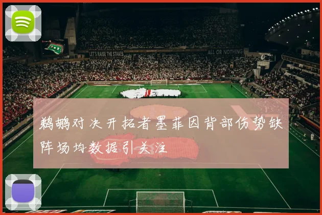 鹈鹕对决开拓者墨菲因背部伤势缺阵场均数据引关注